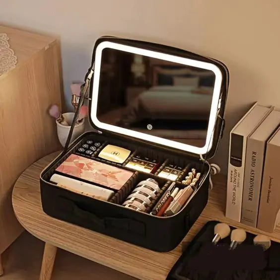 Portable Waterproof LED Makeup Organizer